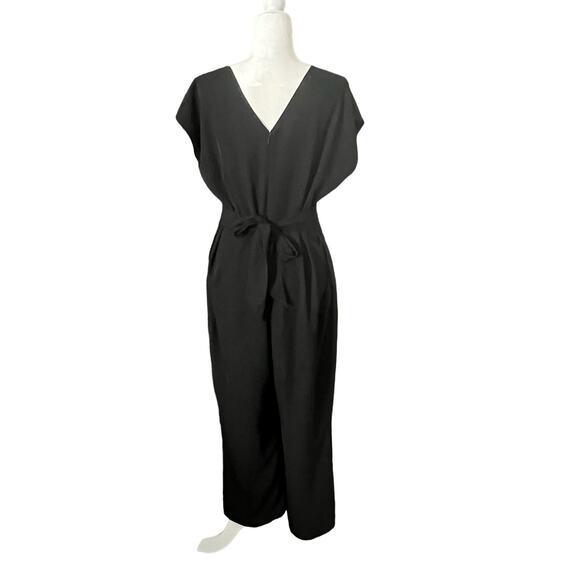 NWOT Loft Petites Woman's Black V-Back Jumpsuit- Size 12P - Picture 5 of 15